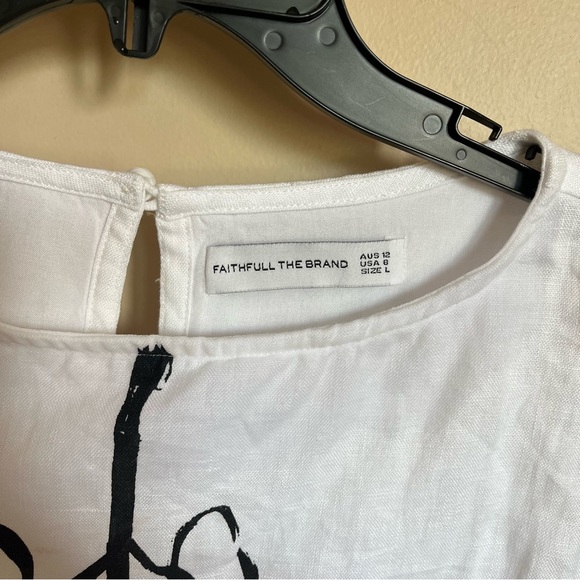 Nahana Floral Sketch Linen Dress - Picture 7 of 10